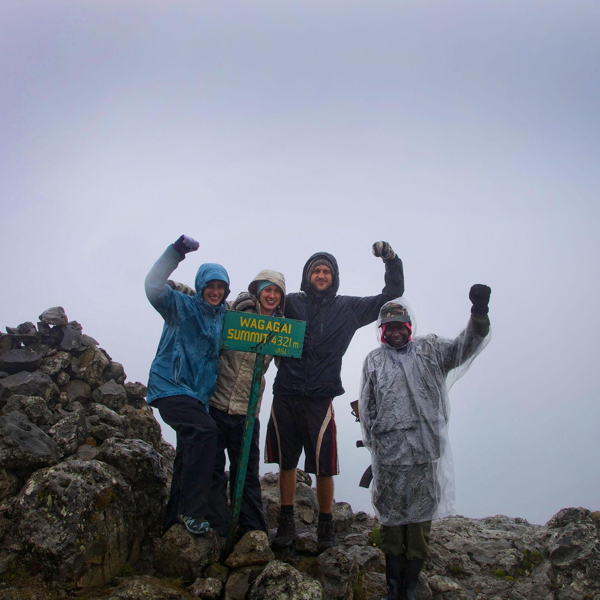 At the top of Mt Elgon (4321m).