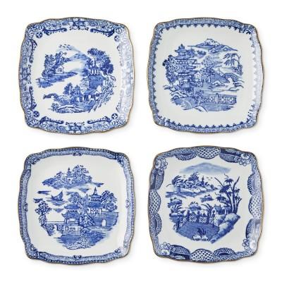 Marlo Thomas Scenic Appetizer Plates, Set of 4