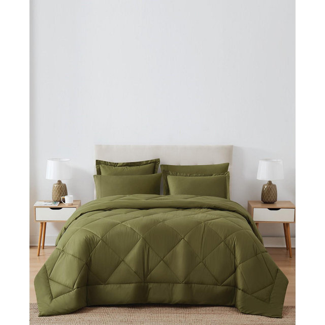 Cannon Oversized Cotton Percale 3-Pc. Comforter Set, Full/Queen