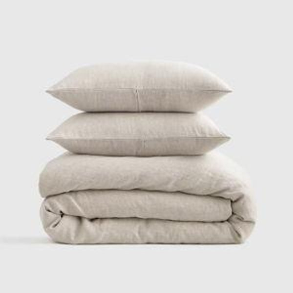 European Linen Duvet Cover Set - Full/Queen