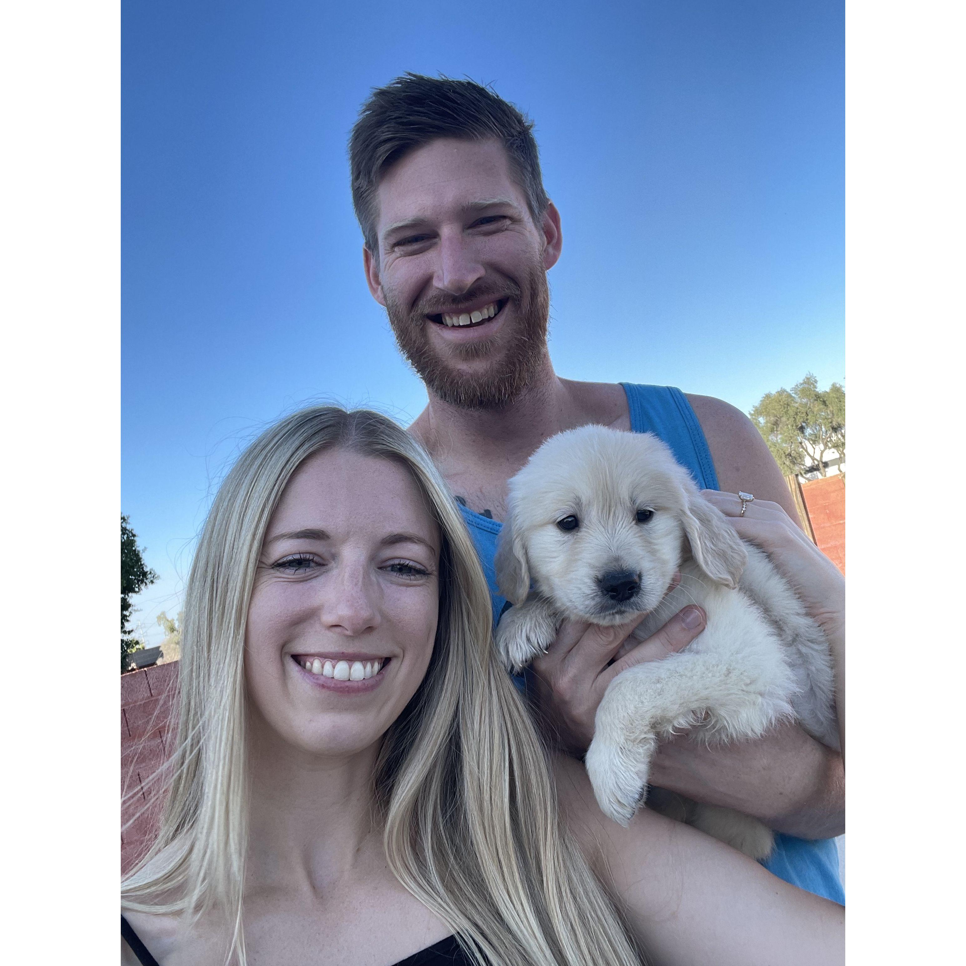 The day we adopted Robby!!