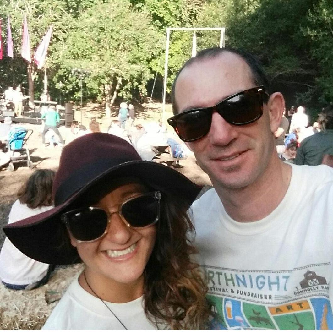 Celebrating Earth night at Connolly Ranch together. One of the things we love about each other is our mutual desire for a greener world and supporting local community.