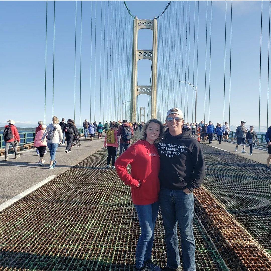 First of many, Mackinaw Bridgewalk 2021