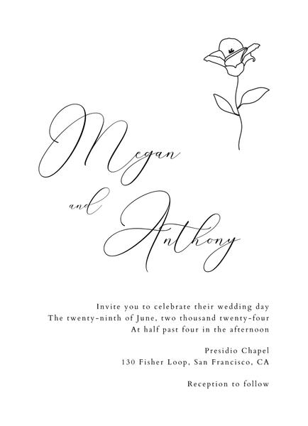 Belencito Classic | White | Zola Wedding Invitations