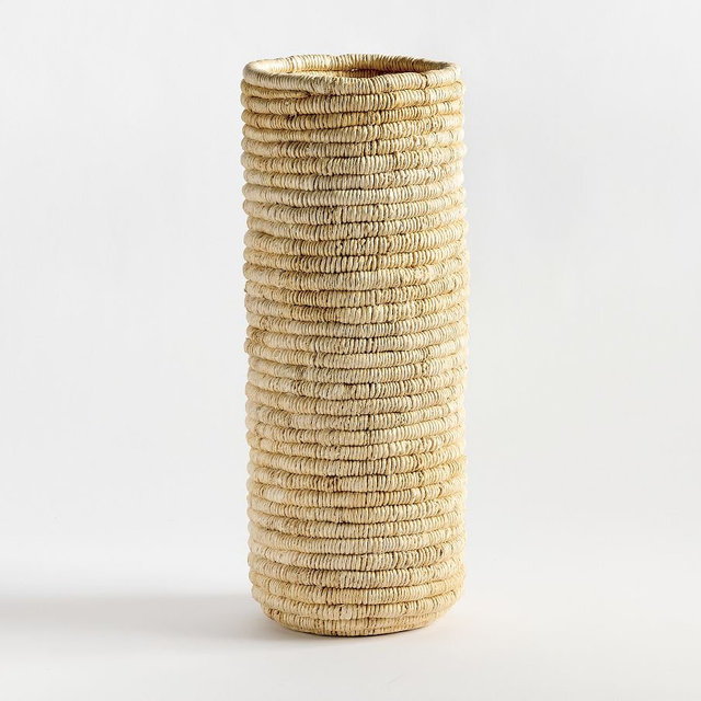 Coil Basket Natural Umbrella Holder