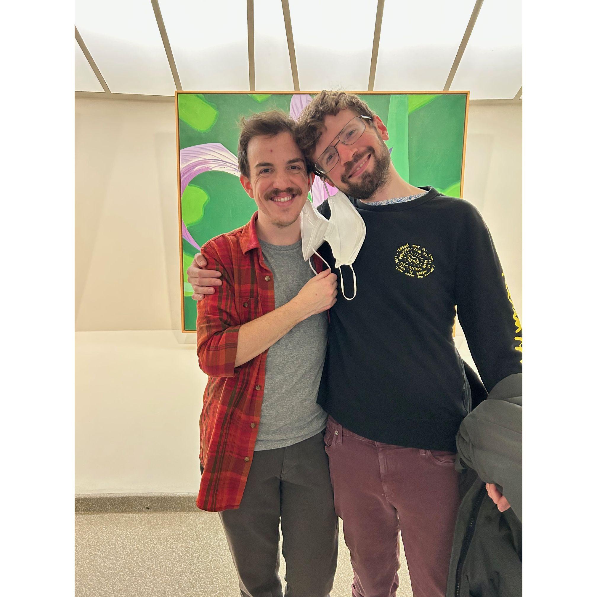 The day after Robin's dissertation defense, he asked to the Guggenheim (nerd)