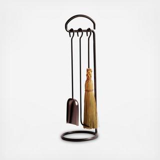 3-Piece Fireplace Tool Set with Stand