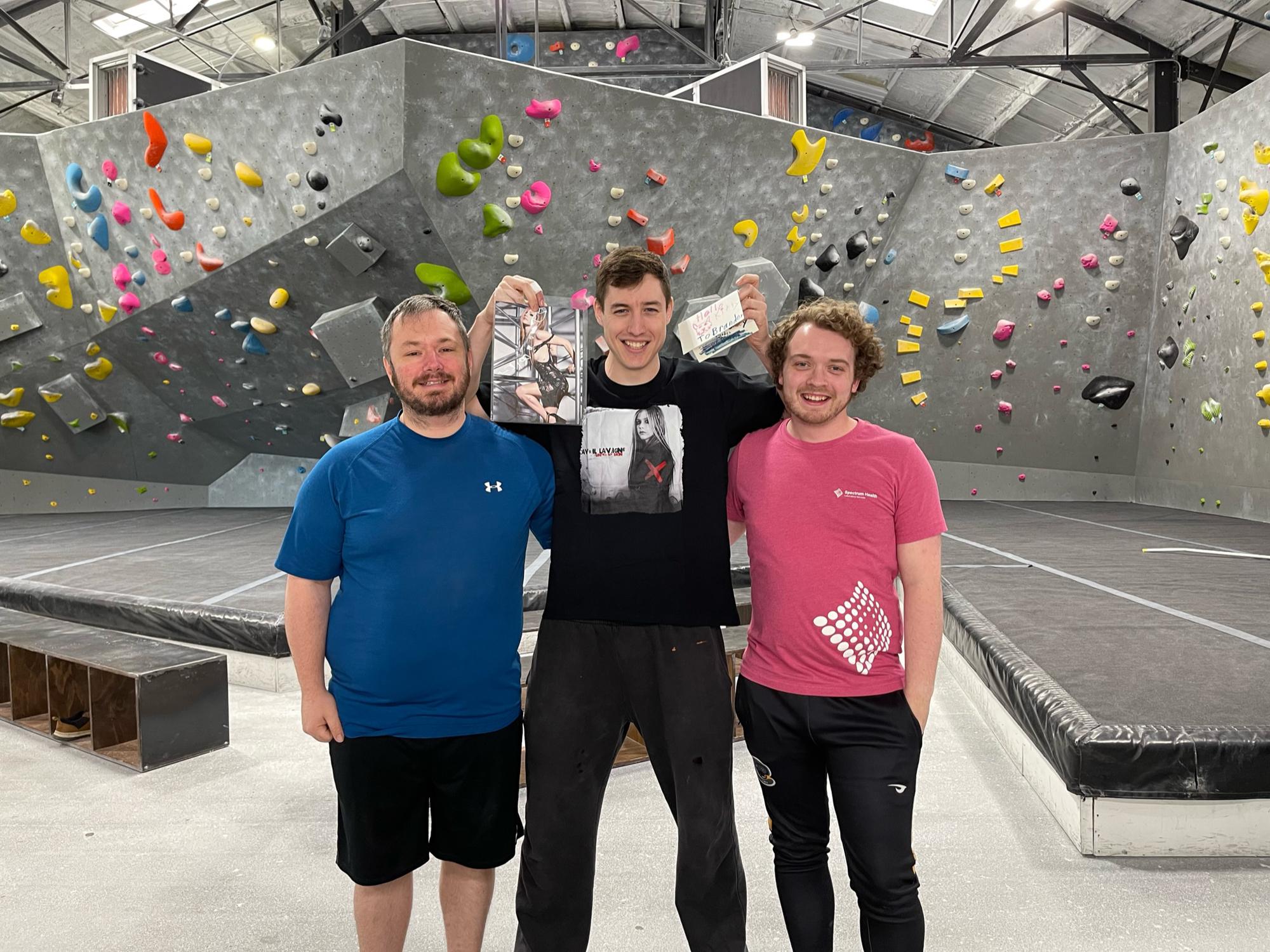 Spencer and his friends, Brandon and Aaron at Terra Firma