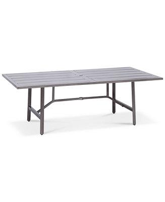 Wayland Aluminum 84" x 42" Rectangle Outdoor Dining Table