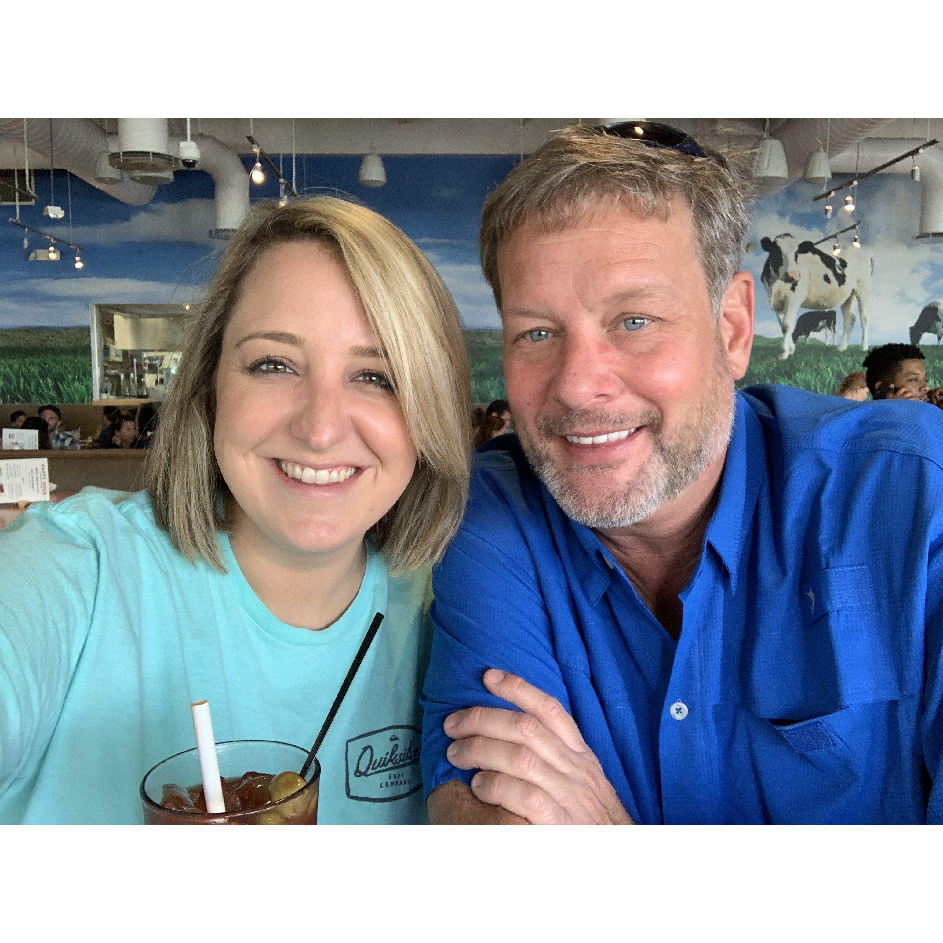 Our first trip together! We went to a Florida Panthers game.