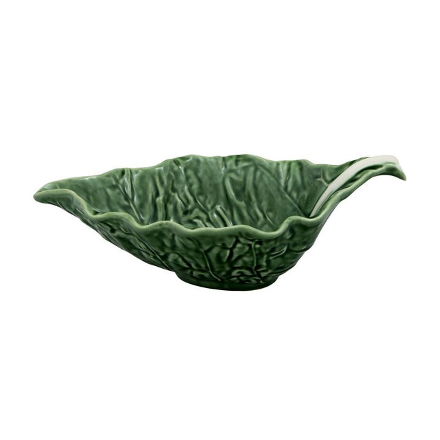 Bordallo Pinheiro Cabbage Sauceboat, Green