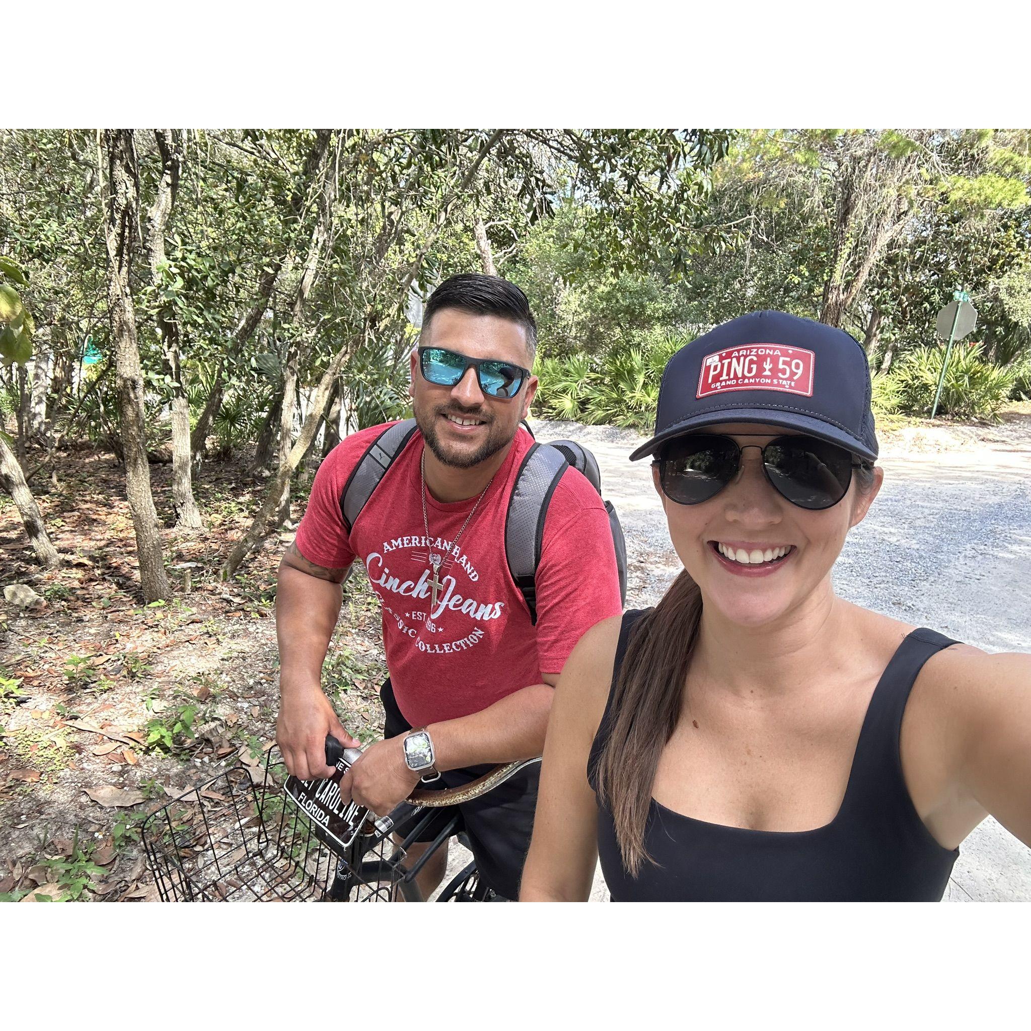 Biking around Seaside, Florida!