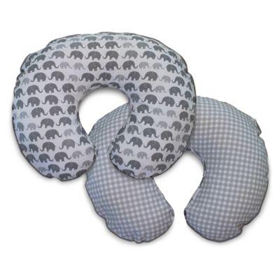 Boppy® Premium Nursing Pillow Cover in Gray Elephant Plaid