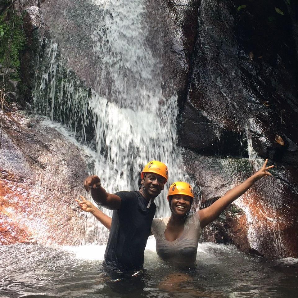 River hike in Puerto Rico