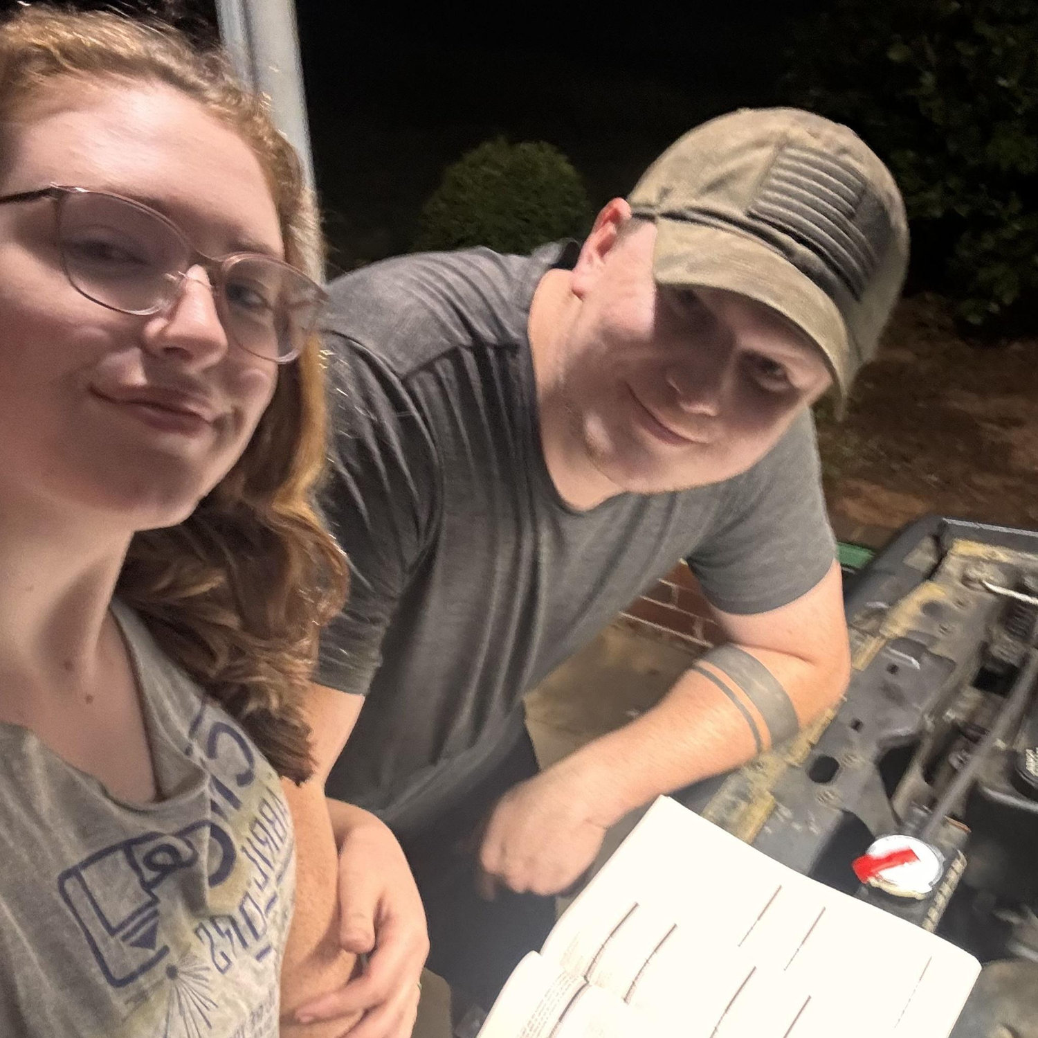 We enjoy working on project vehicles together