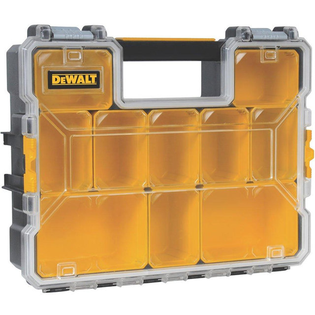 DEWALT DWST14825 10-Compartment Deep Pro Part/Tool Organizer with Metal Latch
