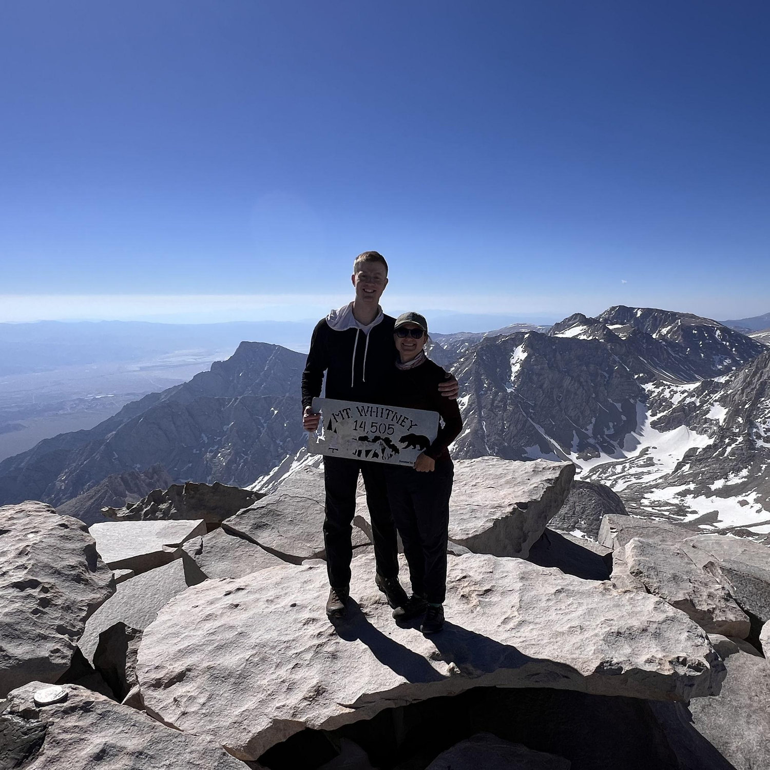 Mount Whiteny - the highest peak in the lower 48 at 14,505ft!