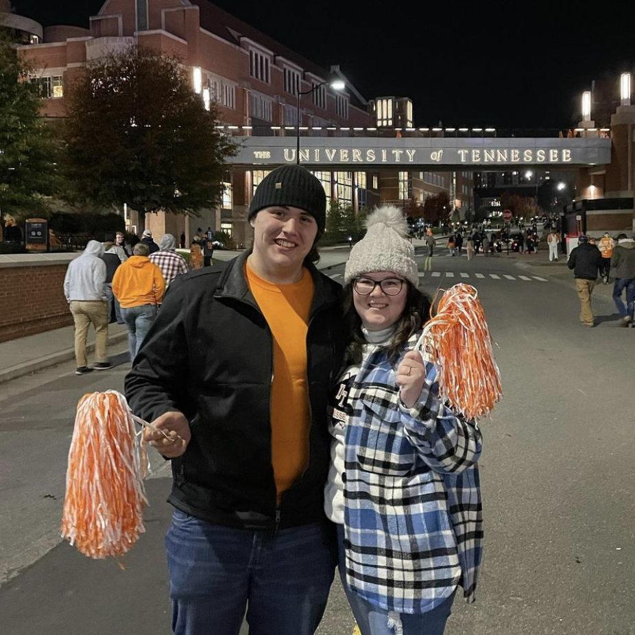 Showing our Tennessee spirit at the UT game