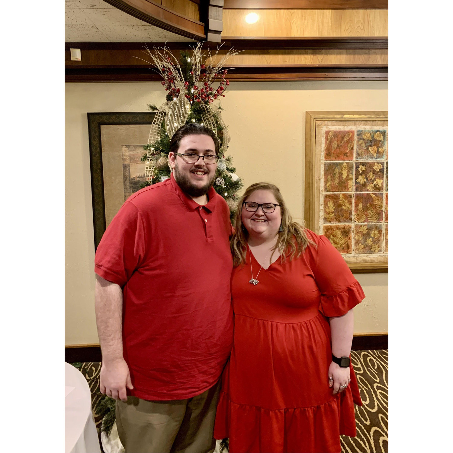 This is at Clydos’ work’s annual Christmas Party.