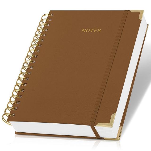 Aesthetic Thick Spiral Notebook Journal For Women in B5 Format - Modern Linen Hardcover College Ruled Note Book With 300 Lined Pages - Perfect For Writing And Staying Organized at Work or School