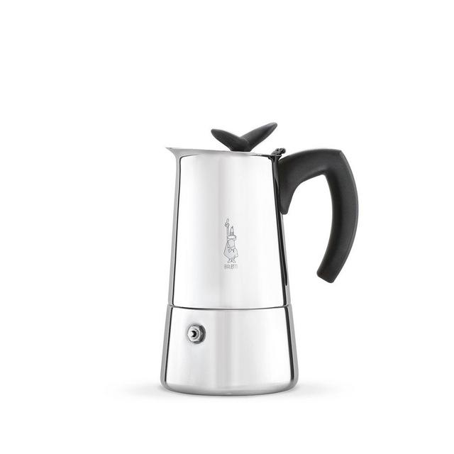 Bialetti 06955 Moka Stovetop Espresso Coffee Maker, 4-Cup, Silver