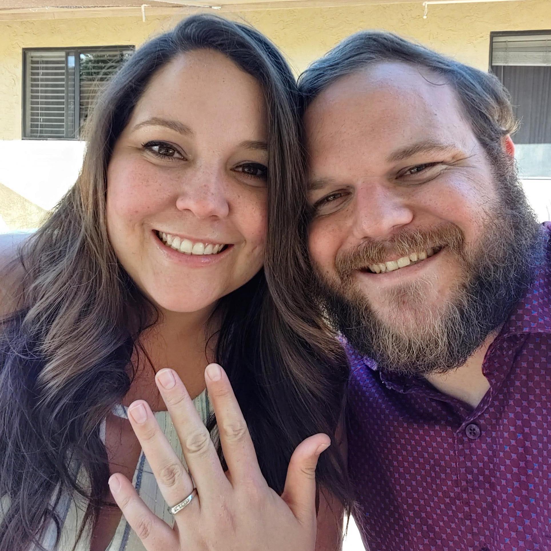 The YES day: Thomas proposed with Annie's mom's wedding band, then they went together to find the perfect forever ring.