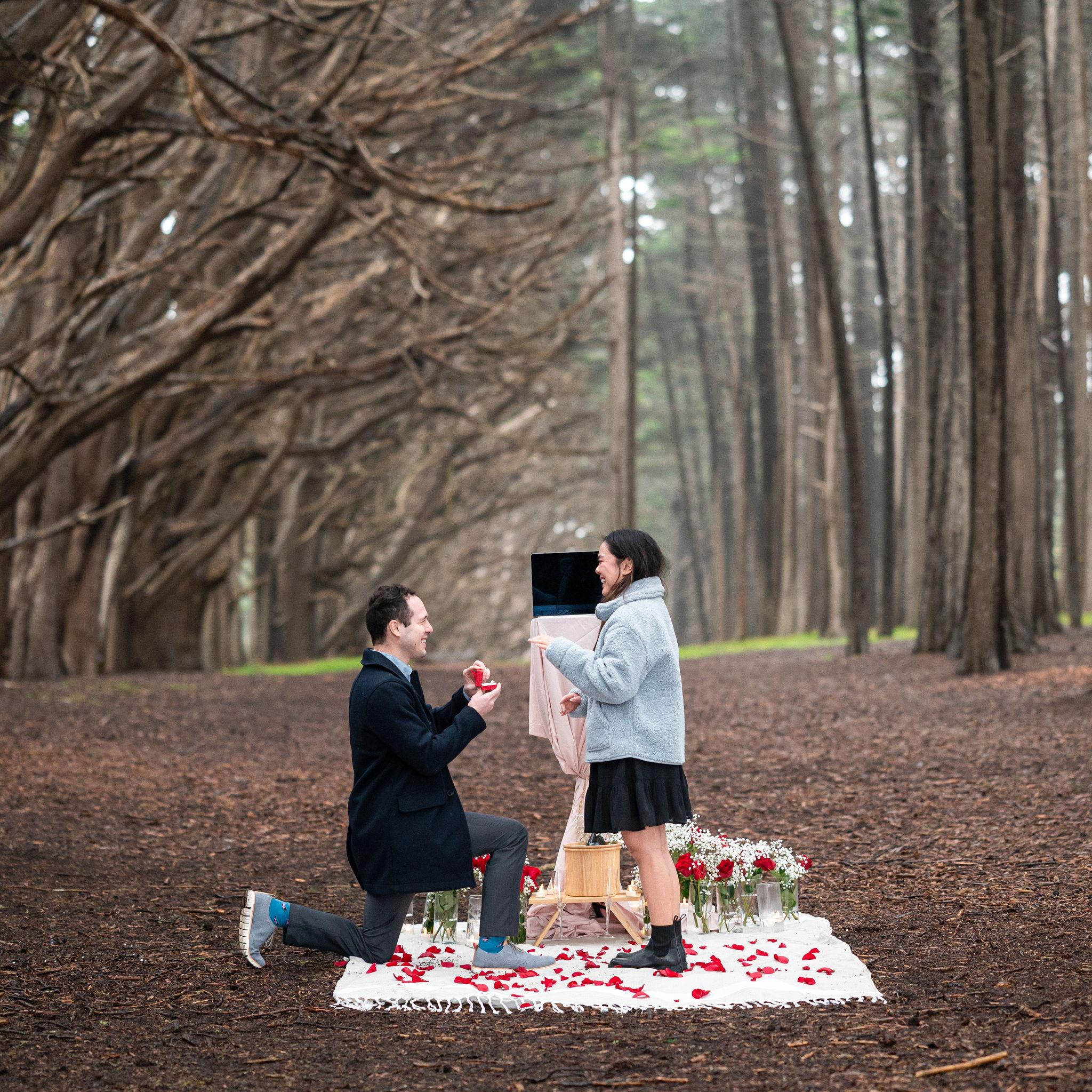 2025 - The moment Benji proposed in Half Moon Bay!