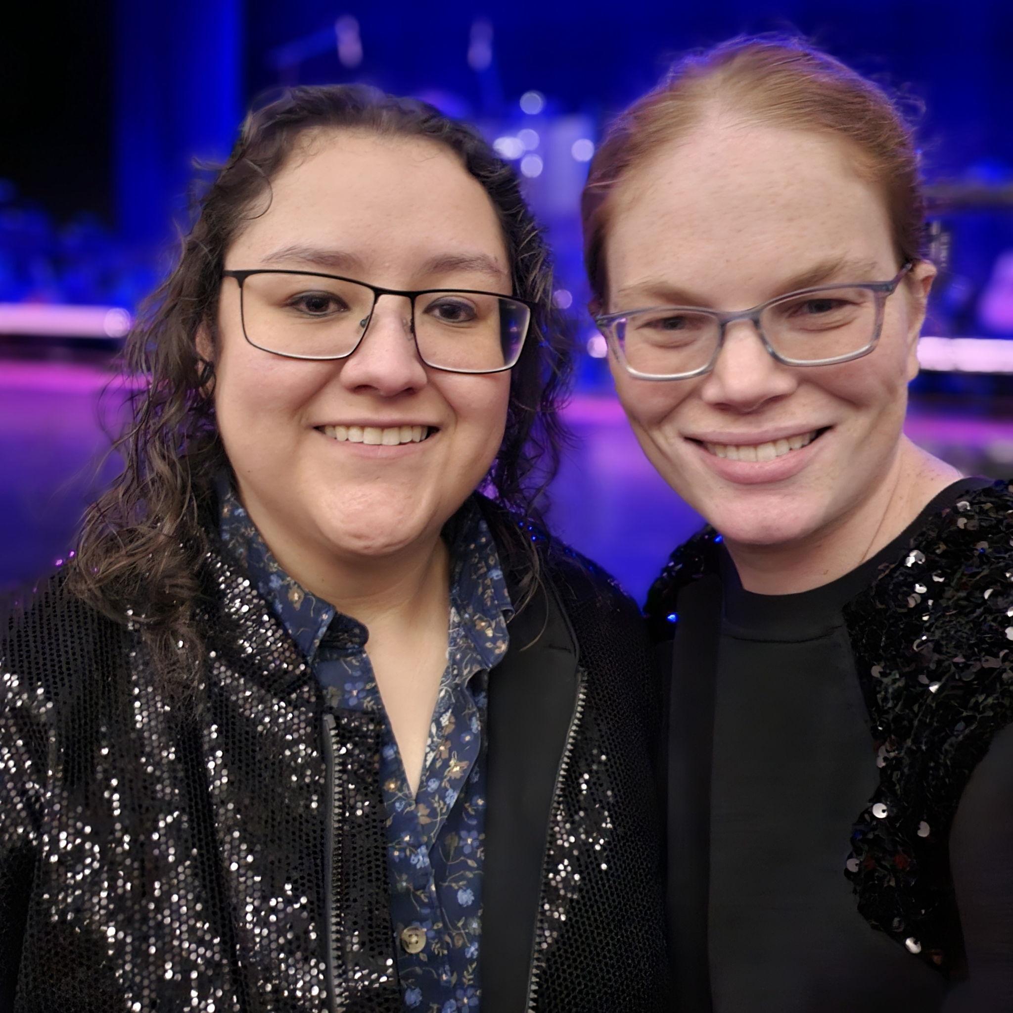 Taken in front of the stage of Asheville Symphony NYE: Music of ABBA with Direct From Sweden.