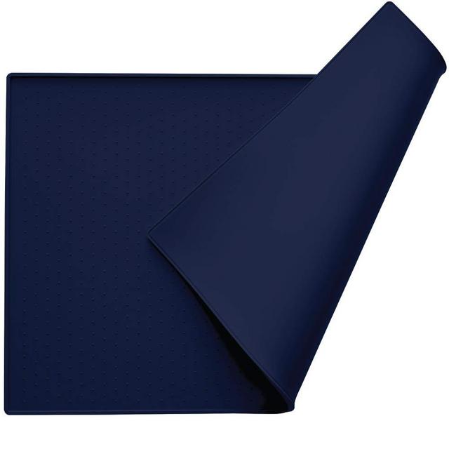 Gorilla Grip Silicone Pet Feeding Mat, Easy Clean, Waterproof, Perfect for The Dishwasher Dog and Cat Mats, Raised Edges, Placemat Tray to Stop Food Spills and Water Bowl Messes on Floor