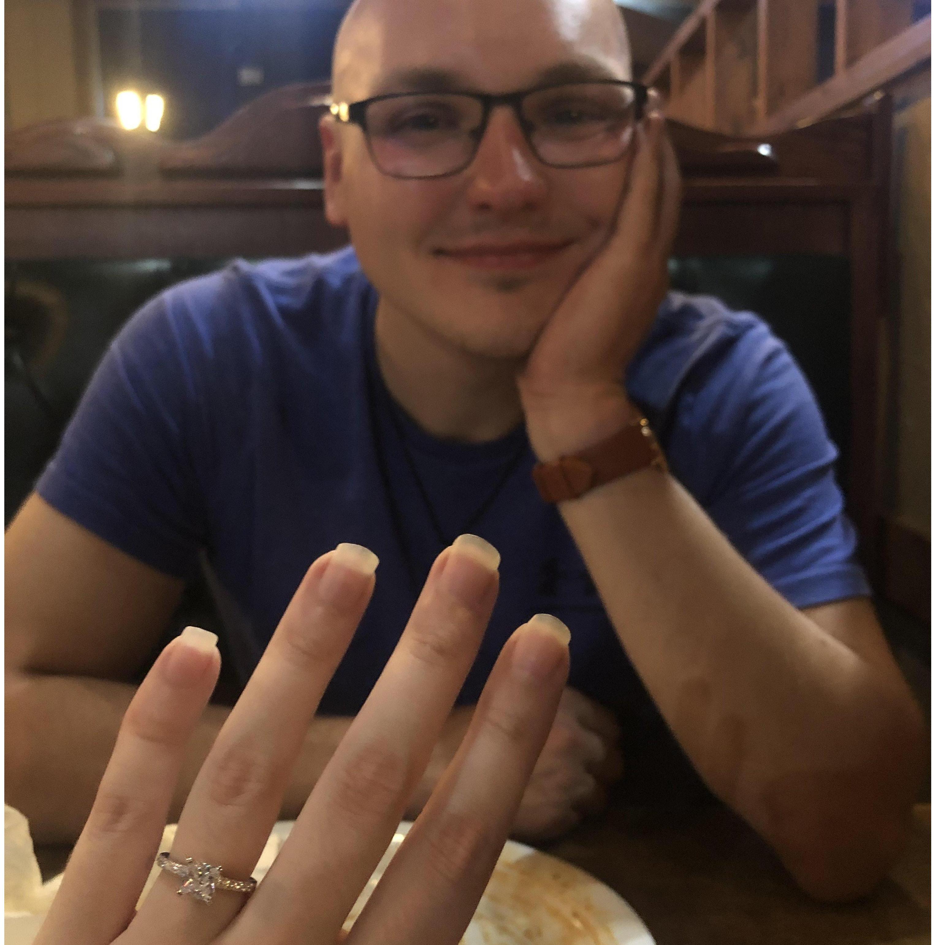 Dinner At Our "First Date" Spot After The Sweetest Proposal Ever- June 29, 2021