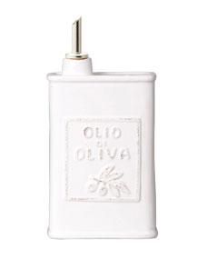 Vietri Lastra White Olive Oil Can