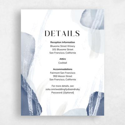 Grayed Cobalt, Blue Wedding Enclosure - Staton