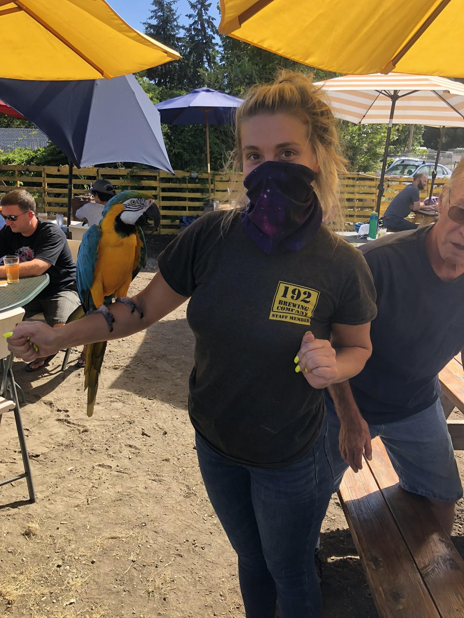 We had so much fun out in the beer garden together!