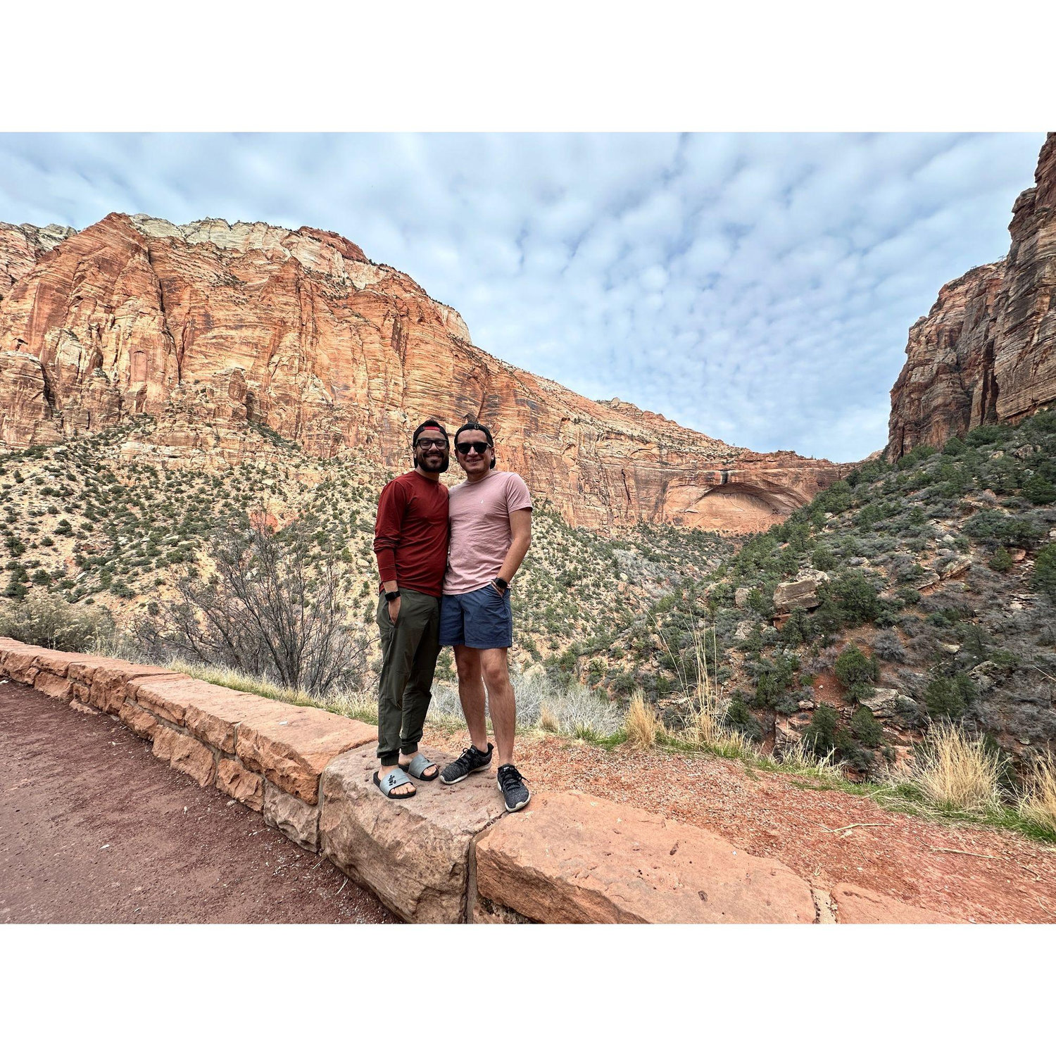 When Sergio broke his wrist, he had five days off work so we took an impromptu trip to Zion National Park.