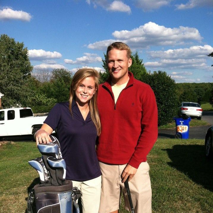 Lauren's first set of golf clubs