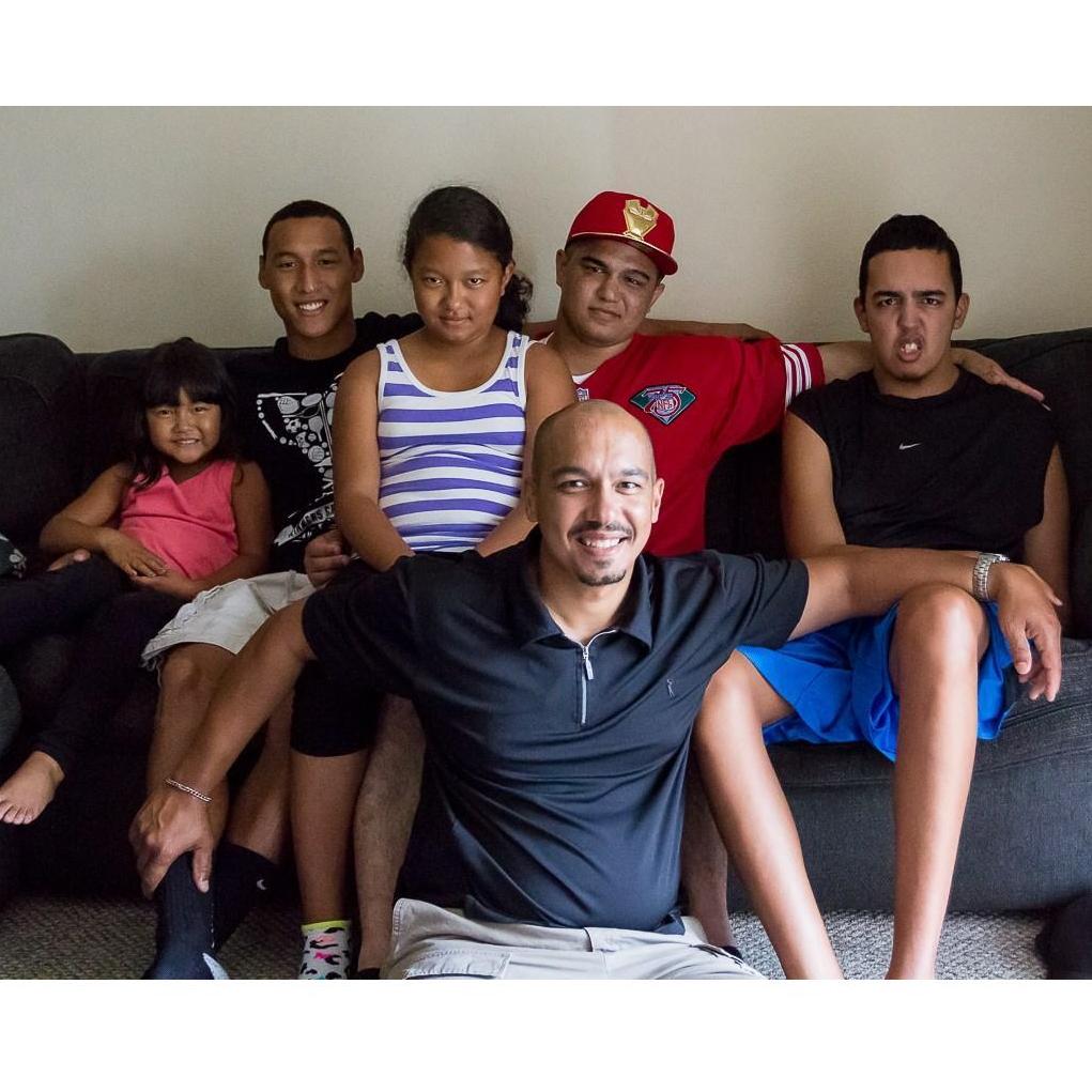 My dad and all the kids!