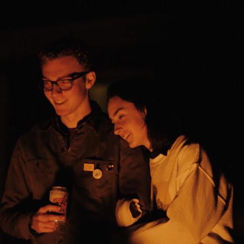 sweet photo captured on a youth group retreat