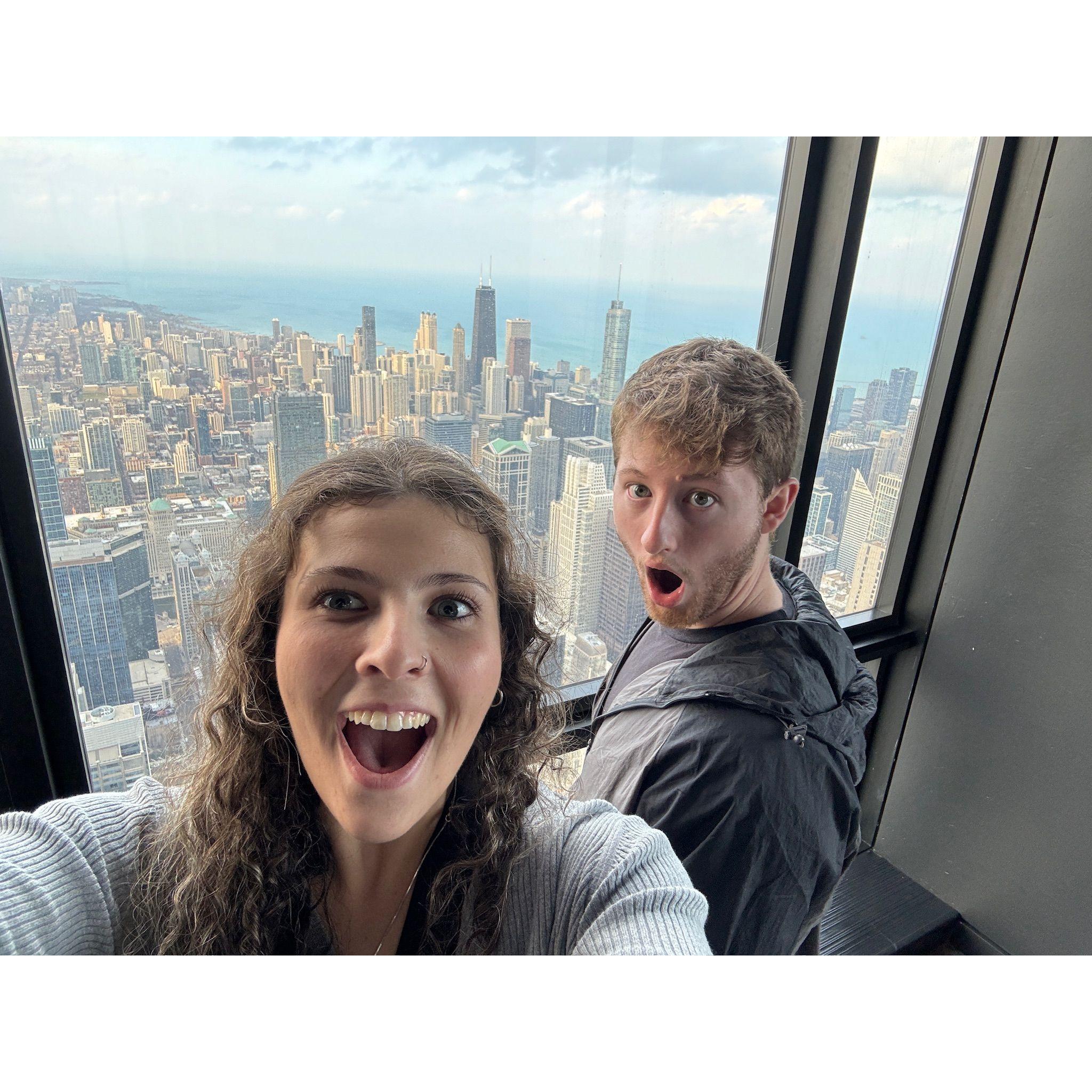 Trip to the John Hancock Tower in Chicago.
