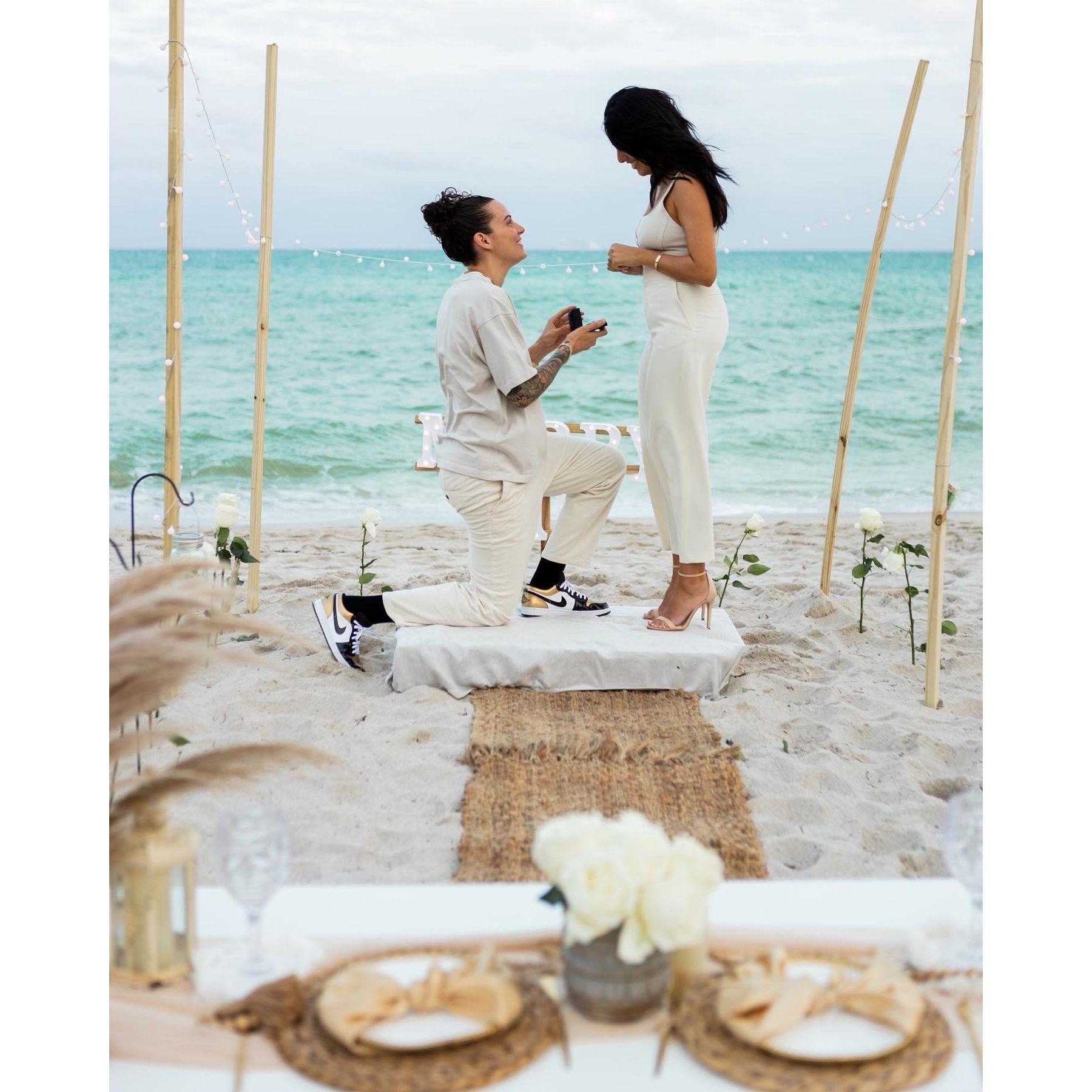 When Jacki proposed to Karla.