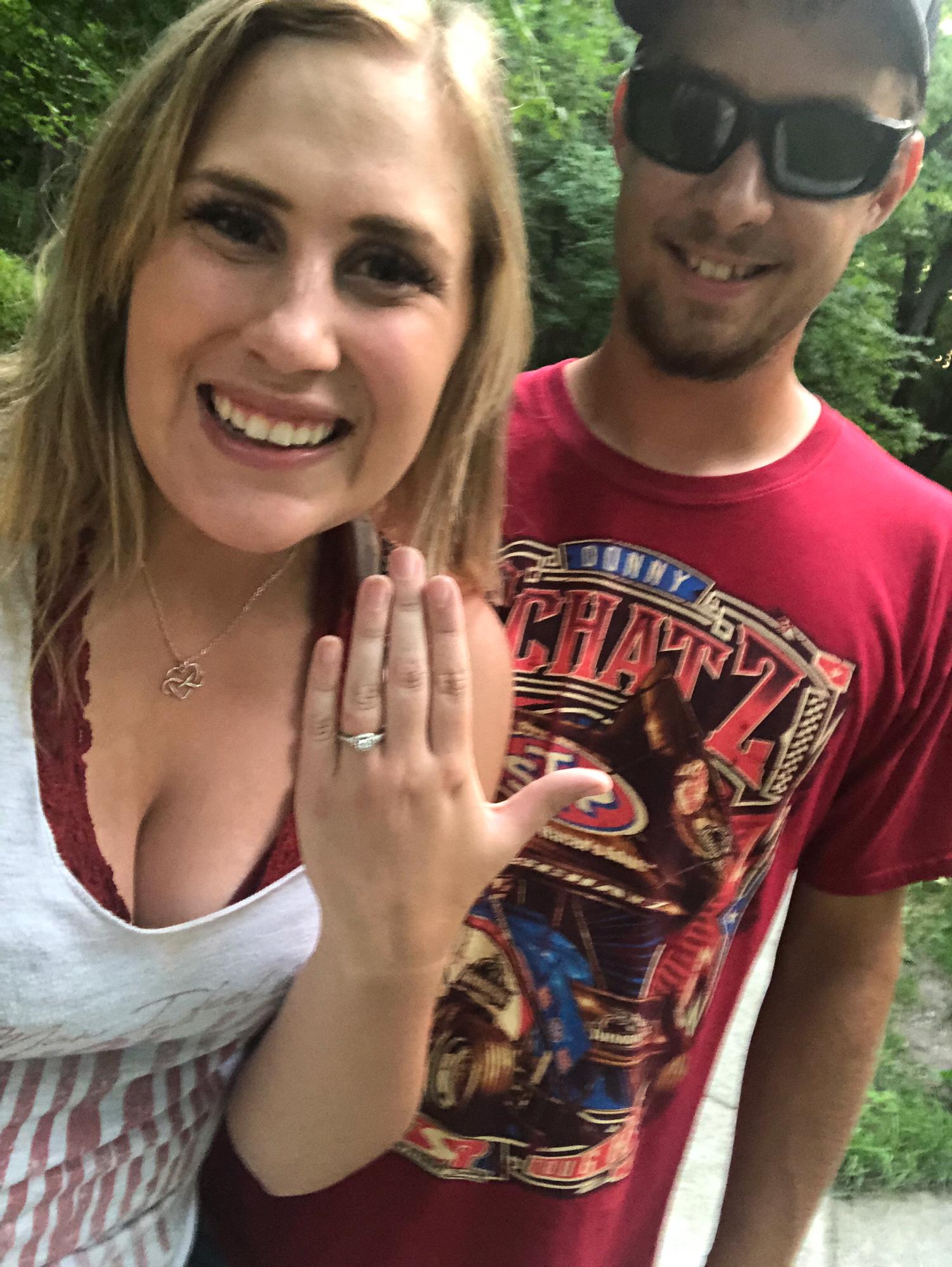 Right after he proposed to me.