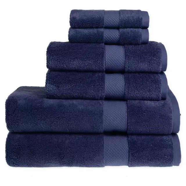 Wamsutta® Egyptian Cotton Bath Towels in Navy (Set of 6)