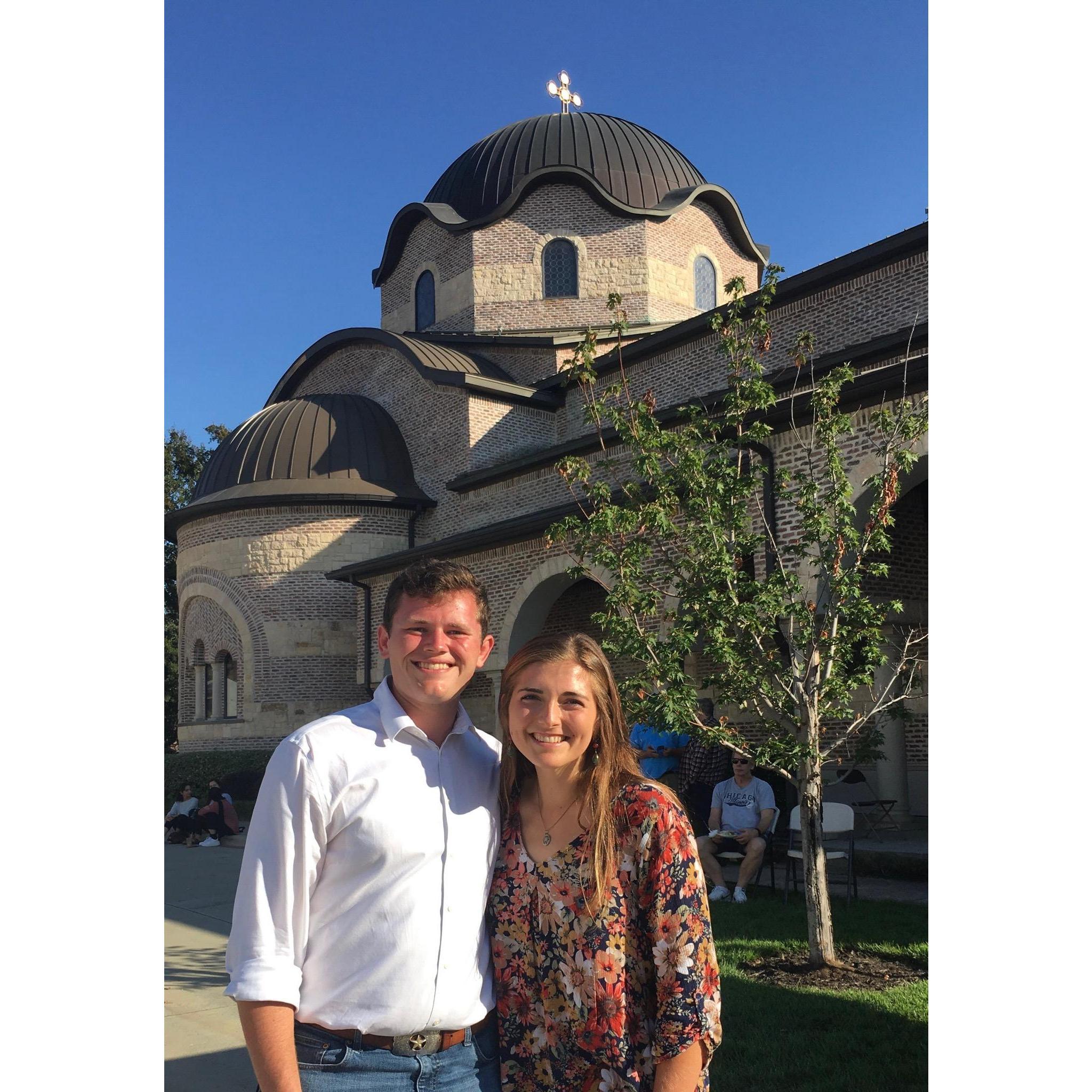 For our first date, Sam took me to a local Greek food festival. Let's just say he's known the key to my heart since day one :)