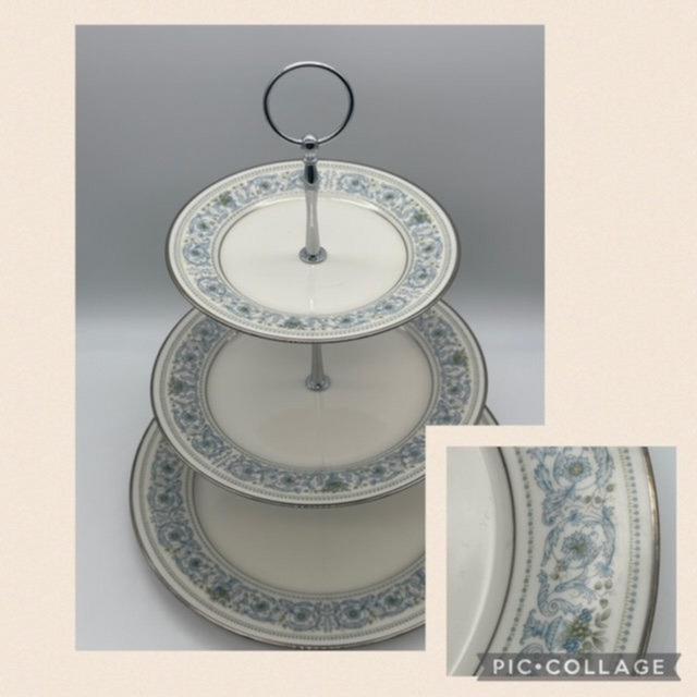 NORITAKE MONTELEONE 3 Tier Stand / Desserts / Tea Party / Cupcakes / Shower / Wedding / Bridal Shower / Baby Shower