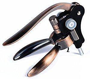 HQY Best Rabbit Wine Opener Corkscrew With An Extra Corkscrew Worm/Spiral, Luxury Golden