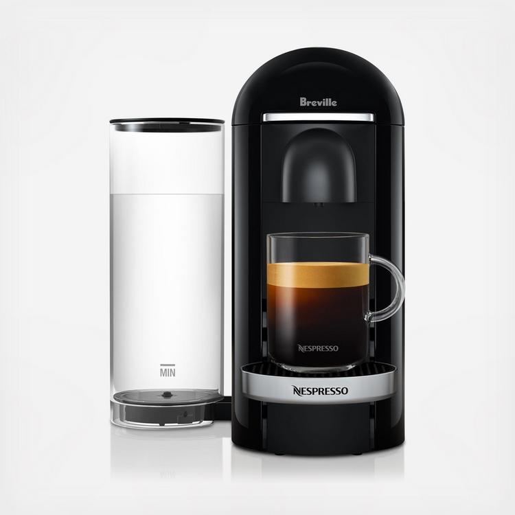 Nespresso VertuoPlus Coffee and Espresso Maker by Breville with Aeroccino Milk  Frother, White 