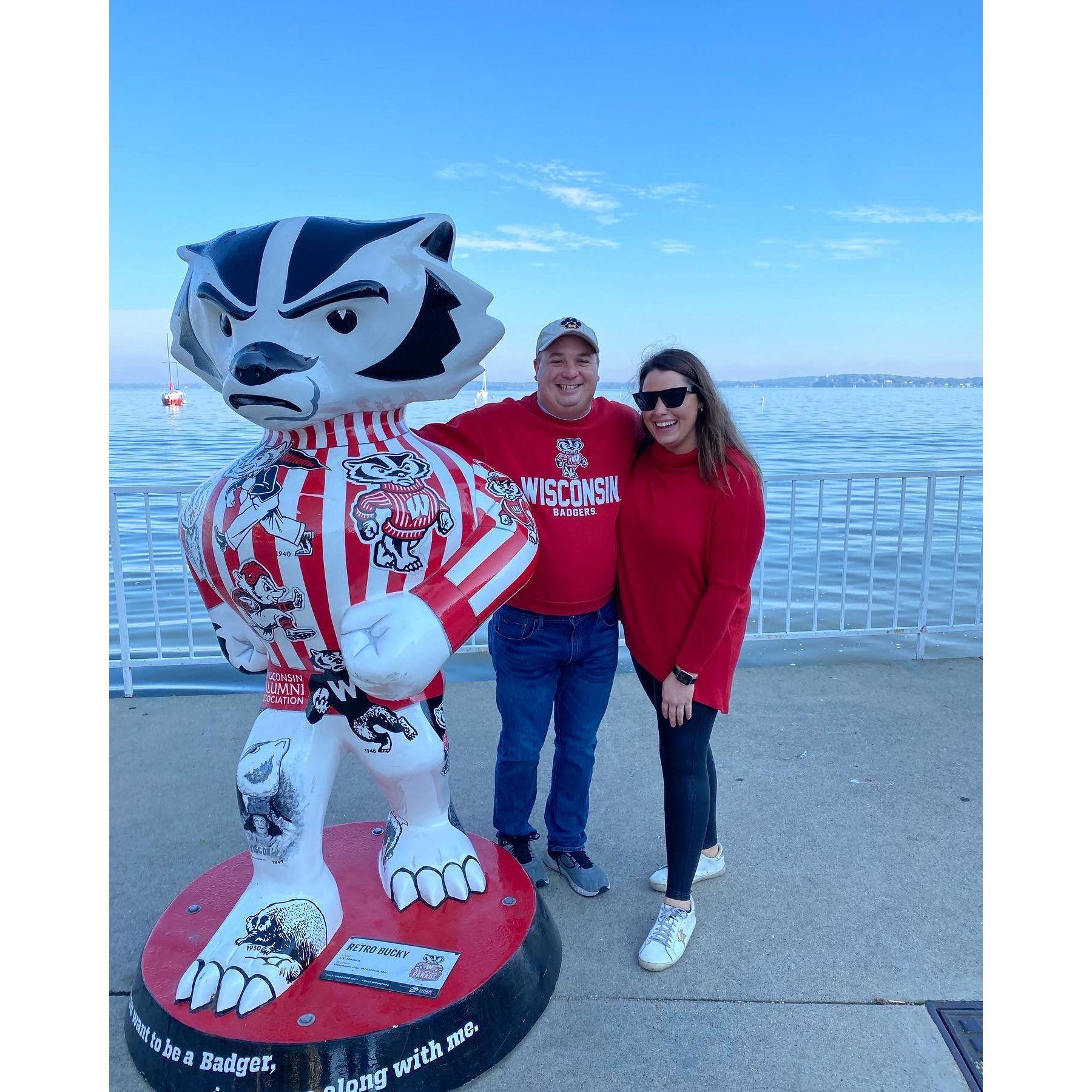 Dom took Alyson to his grad school stomping grounds! Go Badgers!