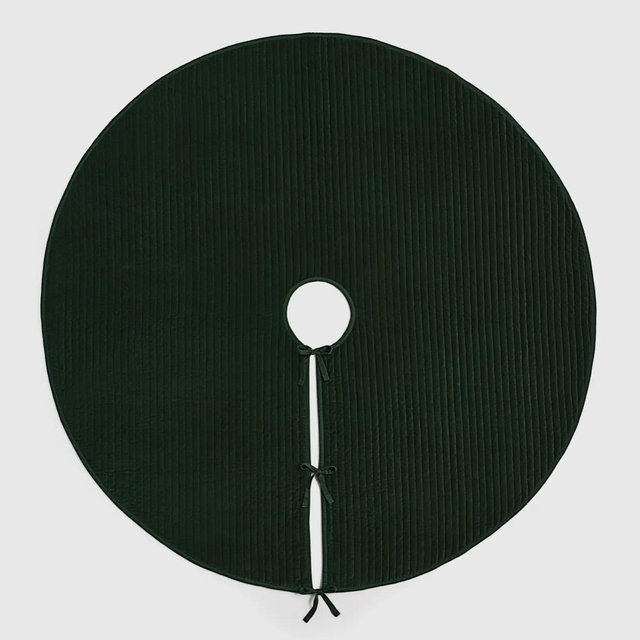 Cotton Velvet Tree Skirt - Spruce