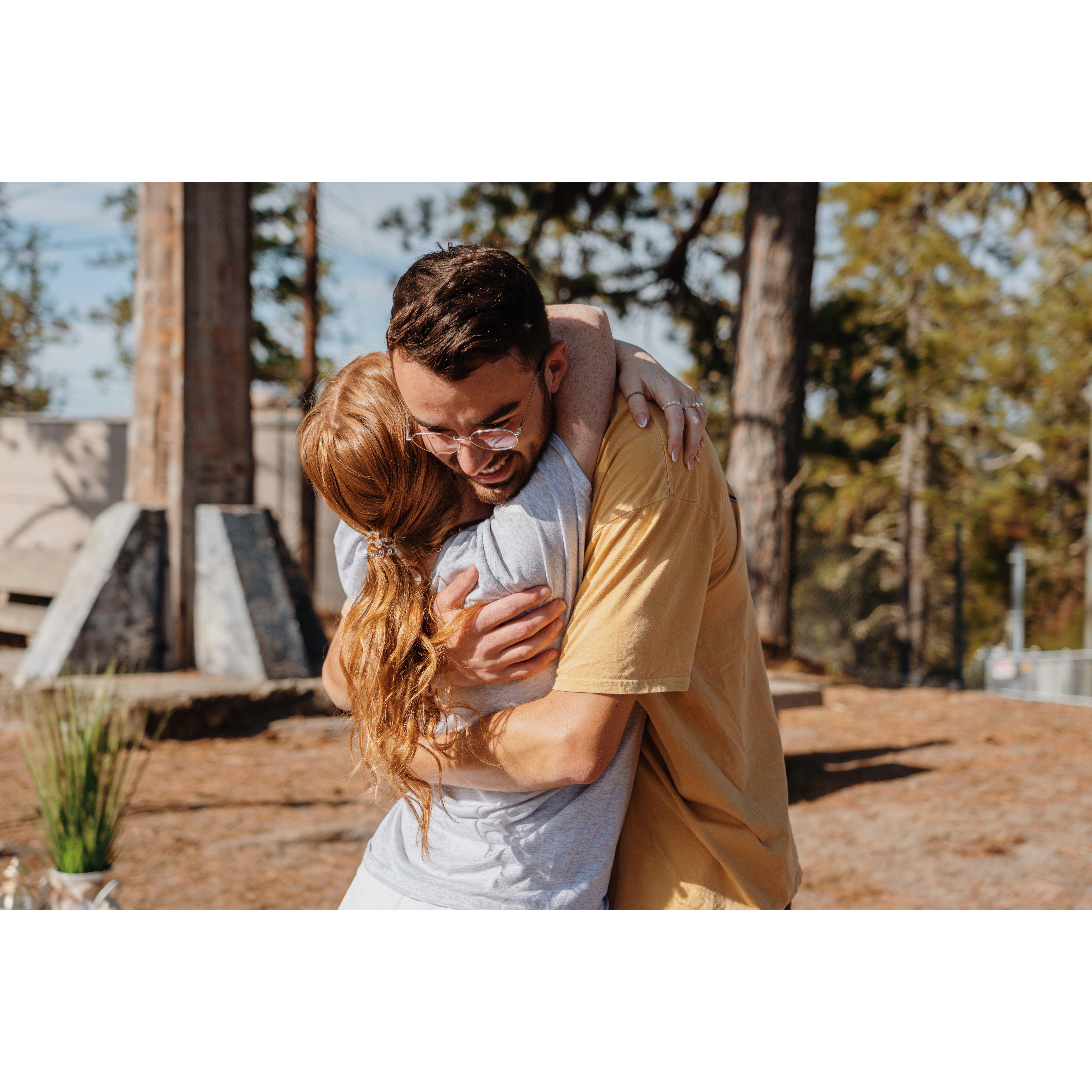 The proposal- Aug. 2, 2022- Mount Hermon Christian Camp, CA