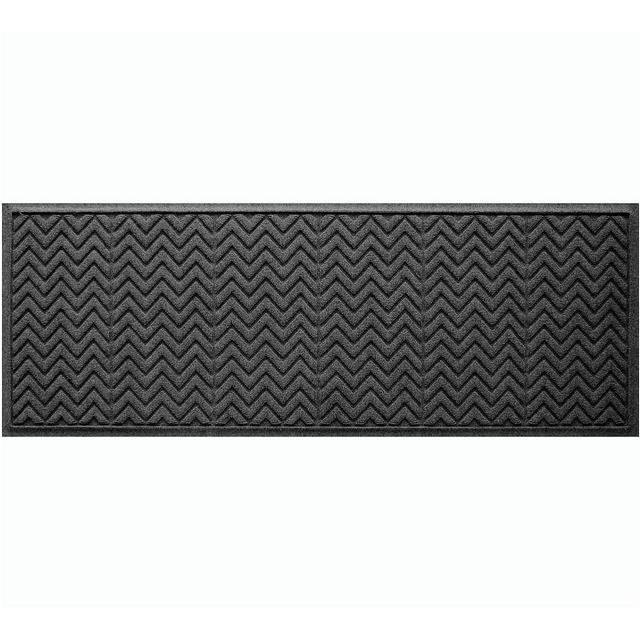 Waterhog Chevron Doormat, 1.8 x 5', Charcoal