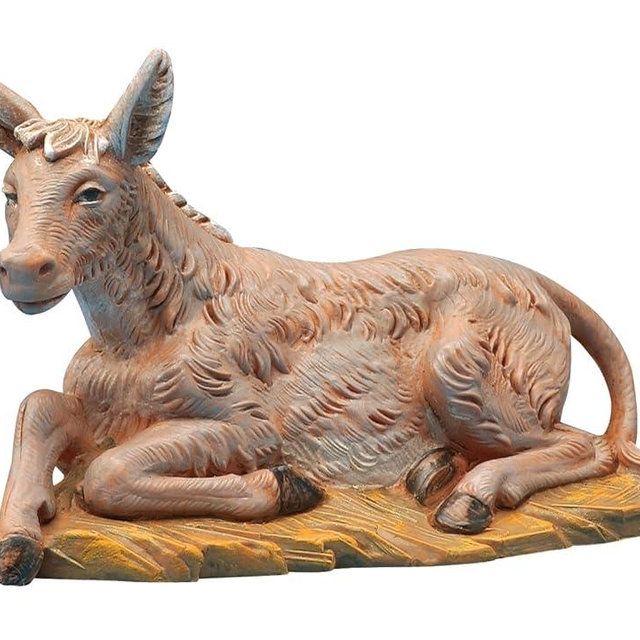 Fontanini by Roman Seated Donkey Nativity Figurine, 5-Inch